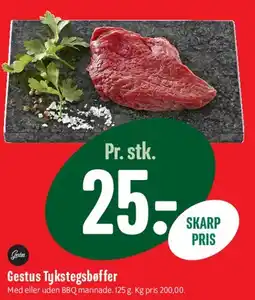 Min Købmand Gestus Tykstegs bøffer tilbud