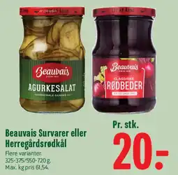 Min Købmand Beauvais Survarer eller Herregårdsrødkål tilbud