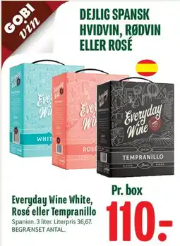Min Købmand Everyday Wine White, Rosé eller Tempranillo tilbud