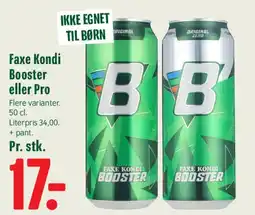 Min Købmand Faxe Kondi Booster/Pro tilbud