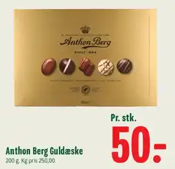 Min Købmand Anthon Berg Guldaeske tilbud