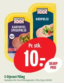 Min Købmand 3-Stjernet Pålæg tilbud