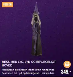 Harald Nyborg Heks med lys, lyd og bevægeligt hoved tilbud