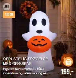 Harald Nyborg Oppustelig spøgelse med græskar tilbud
