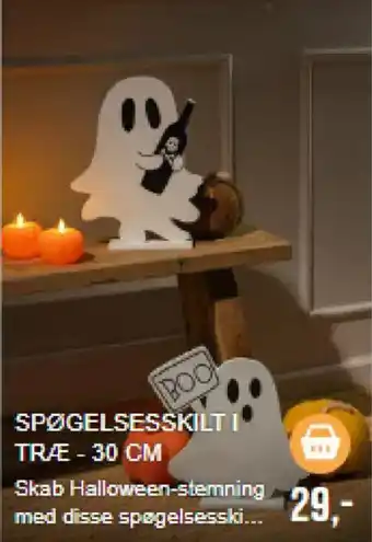 Spøgelsesskilt i træ