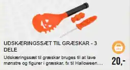 Harald Nyborg Udskærings sæt til græskar - 3 dele tilbud