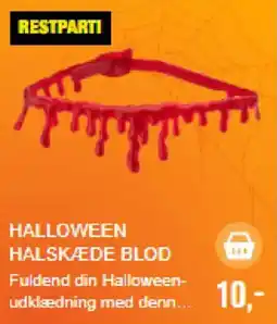 Harald Nyborg Restparti Halloween Halskæde Blod tilbud