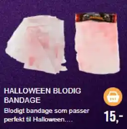 Harald Nyborg Halloween Blodig Bandage tilbud