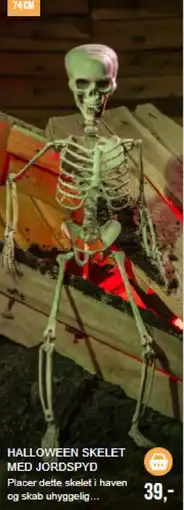 Harald Nyborg Halloween Skelet med Jordspyd tilbud