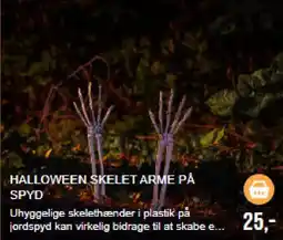 Harald Nyborg Halloween Skelet Arme På Spyd tilbud