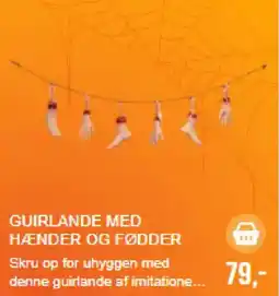 Harald Nyborg Guirlande med hænder og fødder tilbud