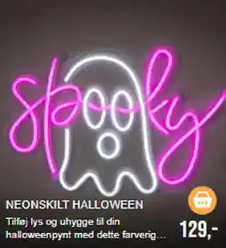 Harald Nyborg Neonskilt halloween tilbud