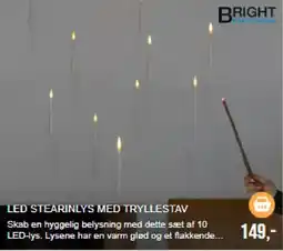 Harald Nyborg Bright Design led stearinlys med tryllestav tilbud