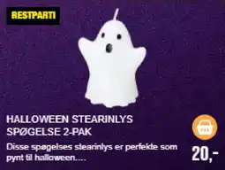 Harald Nyborg Halloween Stearinlys Spøgelse 2-pak tilbud