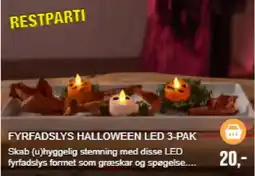Harald Nyborg Fyrfadslys Halloween Led 3-pak tilbud