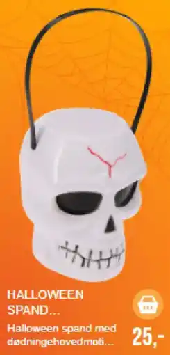 Harald Nyborg Halloween spand med dødningehovedmoti... tilbud
