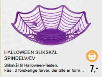 Halloween Slikskål Spindelvæv