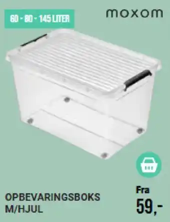 Opbevaringsboks m/hjul
