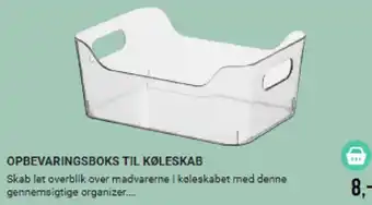 Opbevaringsboks til køleskab
