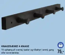 Harald Nyborg Knagerække 4-knage tilbud