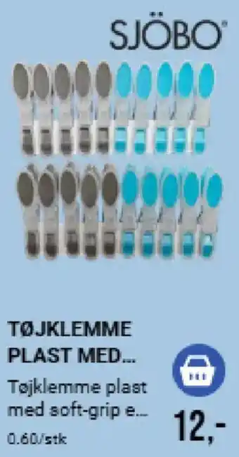 Tøjklemme plast med