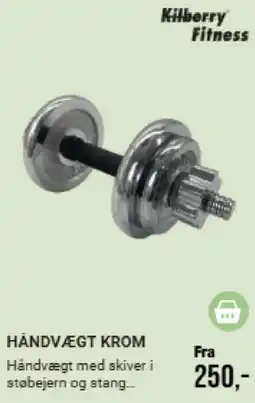 Harald Nyborg Kilberry Fitness Håndvægt Krom tilbud