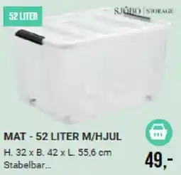 Harald Nyborg Sjöbo storage mat 52 liter m/hjul tilbud