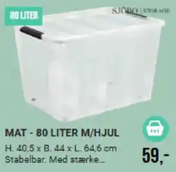 Harald Nyborg Sjödo storage mat - 80 liter m/hjul tilbud