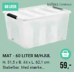 Harald Nyborg Sjøbo storage mat 60 liter m/hjul tilbud