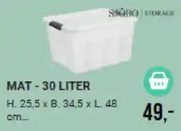 Harald Nyborg Shoho Storage Mat 30 Liter tilbud