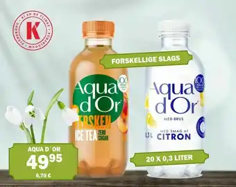 Købmandsgården Aqua d'Or Citron eller Ice Tea tilbud