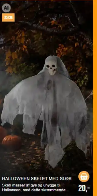Halloween Skelet Med Slør