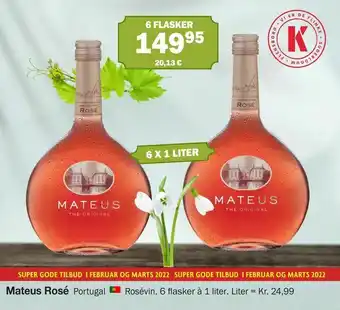 Købmandsgården Mateus Rosé tilbud