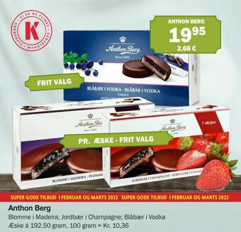 Købmandsgården Anthon Berg tilbud