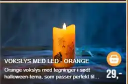 Harald Nyborg Vokslys med led - orange tilbud