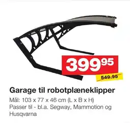Bauhaus Garage til robotplæneklipper tilbud