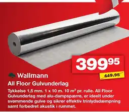 Bauhaus Wallmann All Floor Gulvunderlag tilbud