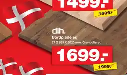 Bauhaus dlh. bordplade eg tilbud