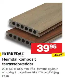 Bauhaus Kirkedal Heimdal komposit terrassebrædder tilbud