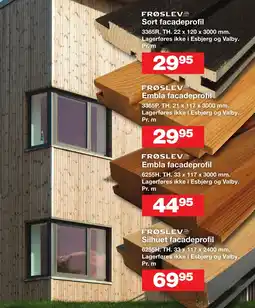 Bauhaus Frøslev Silhuet facadeprofil tilbud