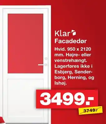 Klar Facadedør