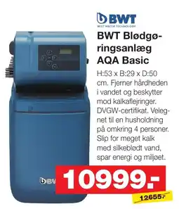 Bauhaus BWT Blødgøringsanlæg AQA Basic tilbud