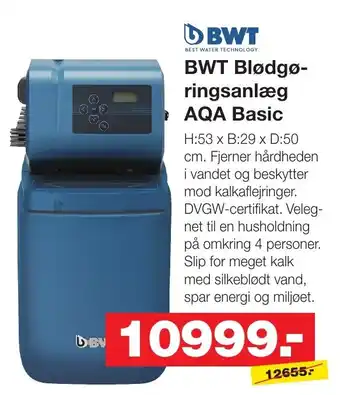 BWT Blødgøringsanlæg AQA Basic