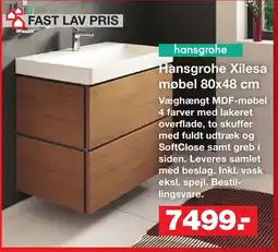 Bauhaus hansgrohe xilesa møbel tilbud