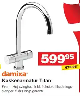 Bauhaus Køkkenarmatur Titan tilbud
