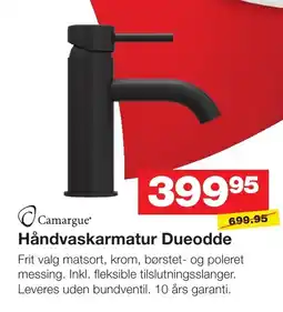Bauhaus Camargue Håndvaskarmatur Dueodde tilbud