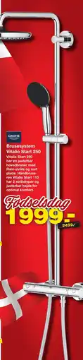 Bauhaus Grohe Brusesystem Vitalio Start 250 tilbud