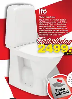 Bauhaus Toilet Ifö Spira tilbud