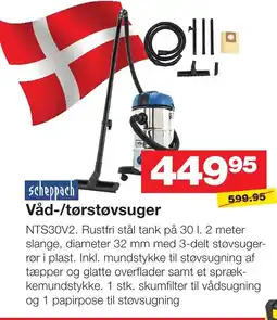 Bauhaus scheppach Våd-/tørstøvsuger tilbud
