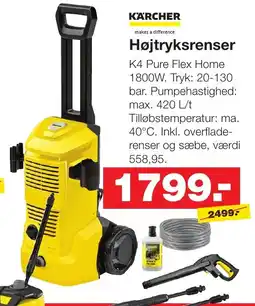 Bauhaus Kärcher Højtryksrenser tilbud